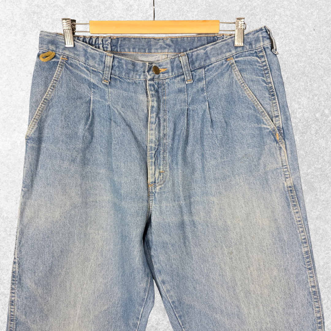 Wrangler Rugged Wear Carpenter Jeans W35 L34 (Tag 36x34) Relaxed Blue Vintage