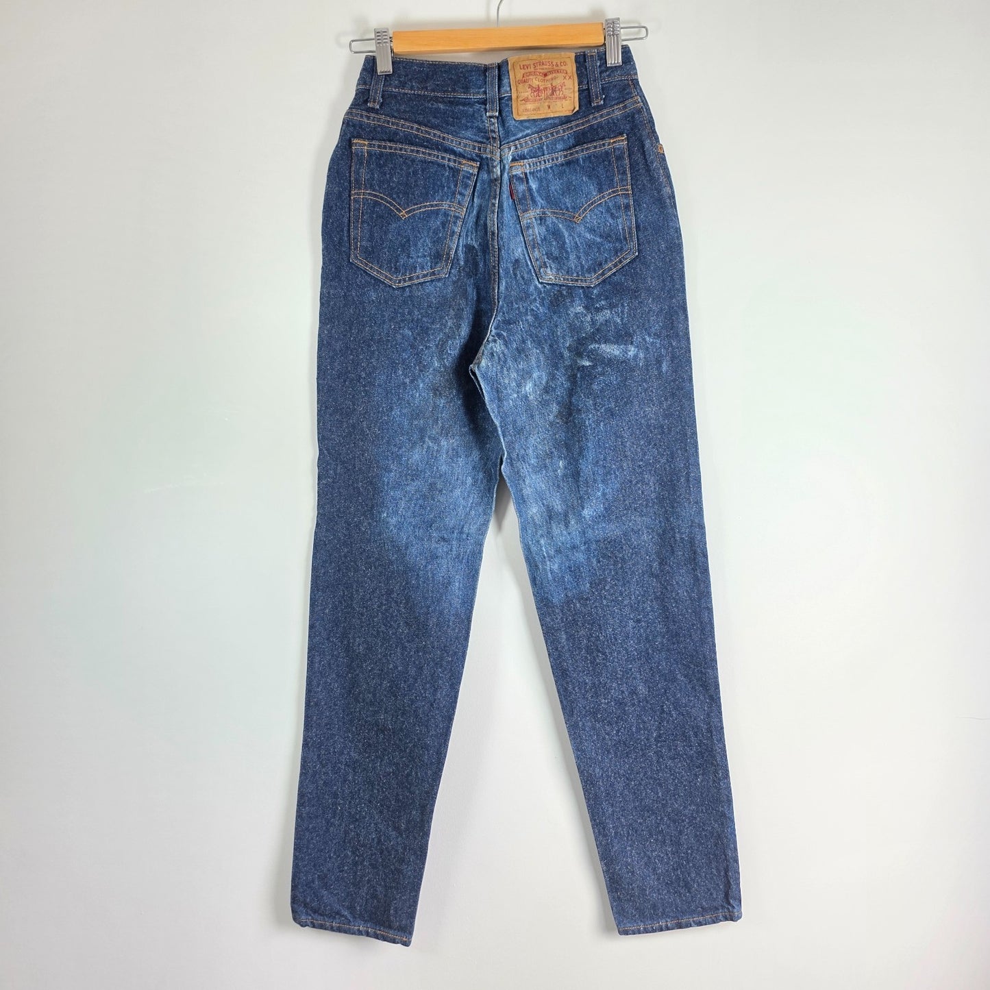 Levi’s 501 Jeans Women’s W24 L31 Blue USA Made Straight Leg Vintage Distressed