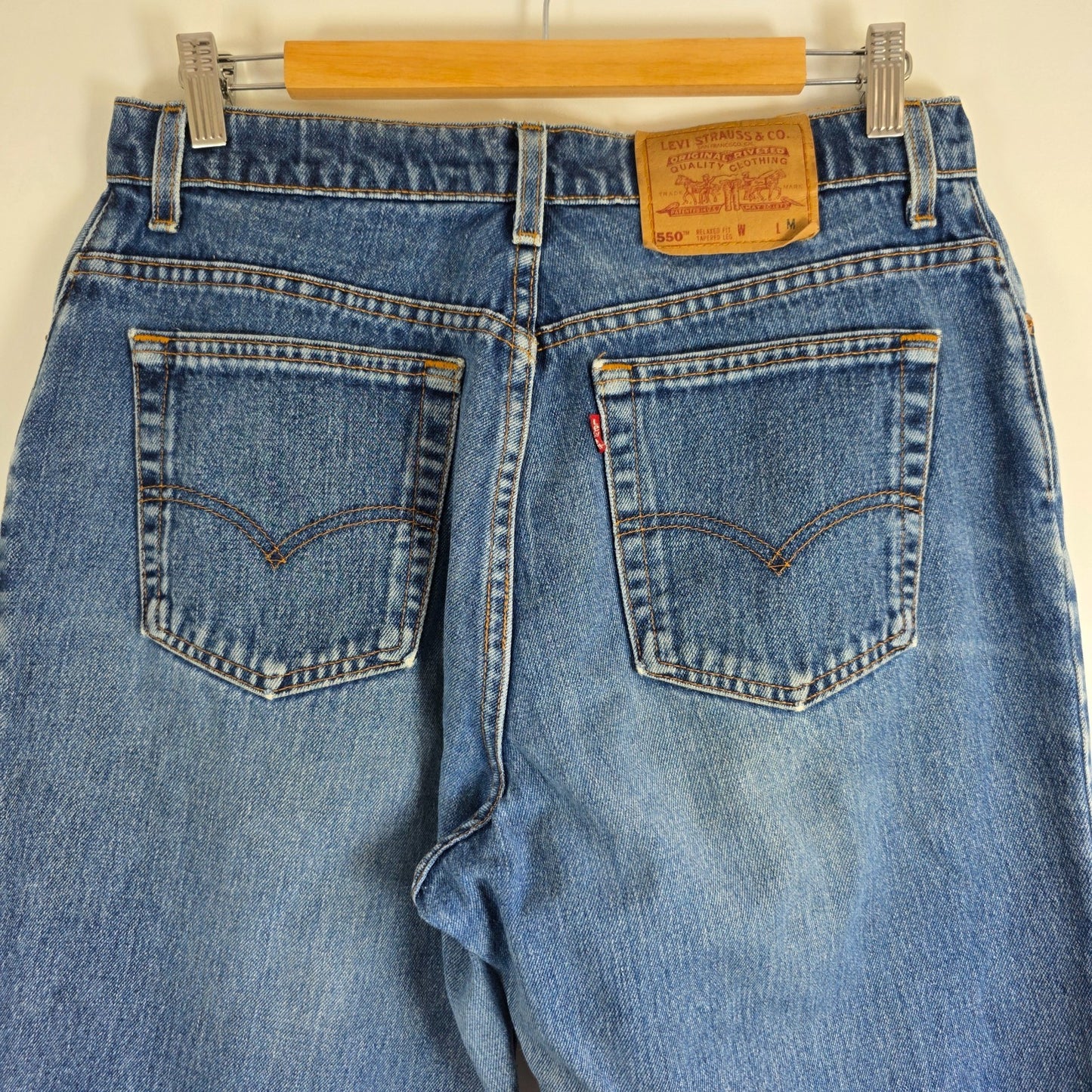 Levi’s 550 Jeans Women’s W32 L30 Blue Relaxed Fit USA Made Vintage Denim
