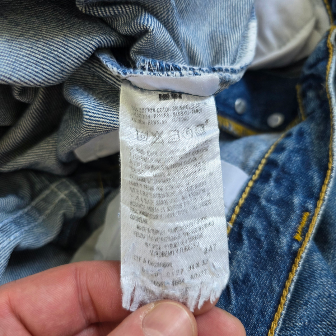 Levi’s 501 Jeans Men’s W34 L32 Blue Straight Leg Denim Button Fly