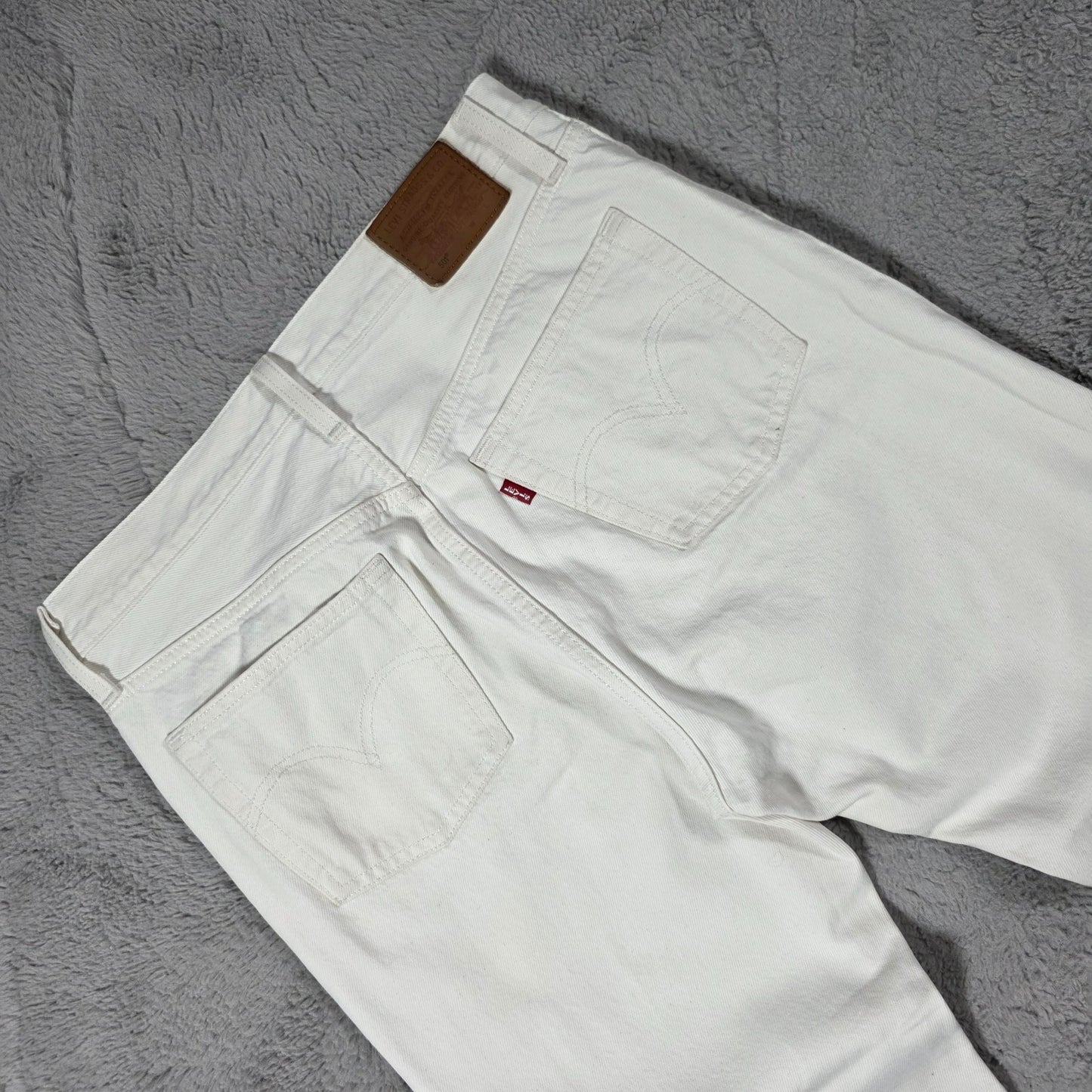 Levi’s 501 Mens White Jeans W29 L28 Button Fly Straight Leg