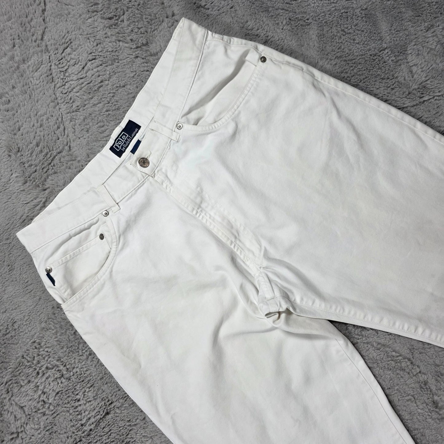 Polo Ralph Lauren White Chino Jeans Men’s W35 L31 Straight Fit