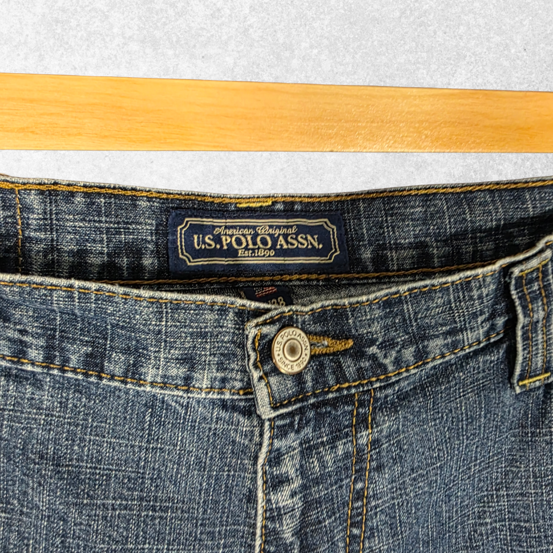 U.S. Polo Assn Carpenter Jeans W38 L32 Relaxed Fit Blue Denim Workwear Men’s