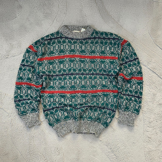 Vintage Boundary Waters Patterned Knit Sweater – Men’s Large