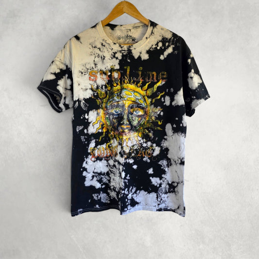Sublime 40oz To Freedom Tie Dye Band T Shirt Black White Small Medium Y2K