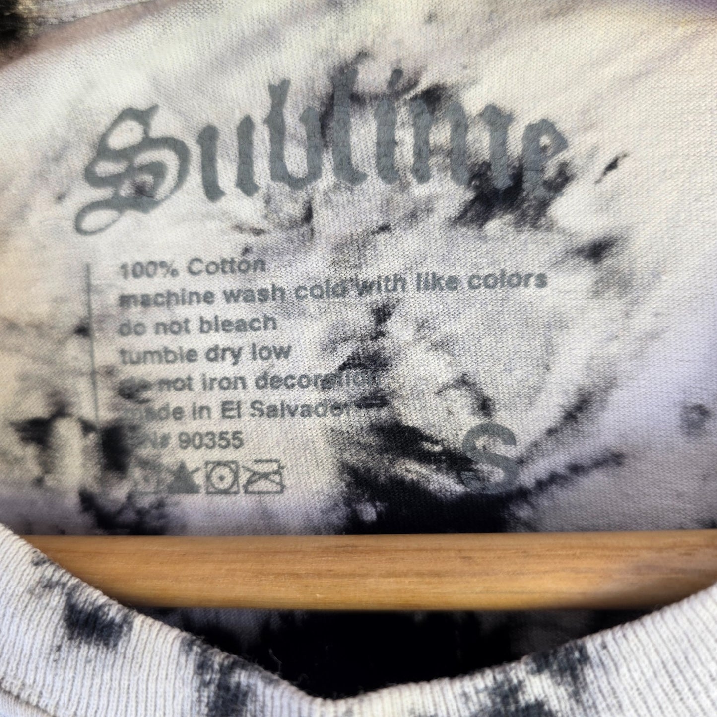 Sublime 40oz To Freedom Tie Dye Band T Shirt Black White Small Medium Y2K