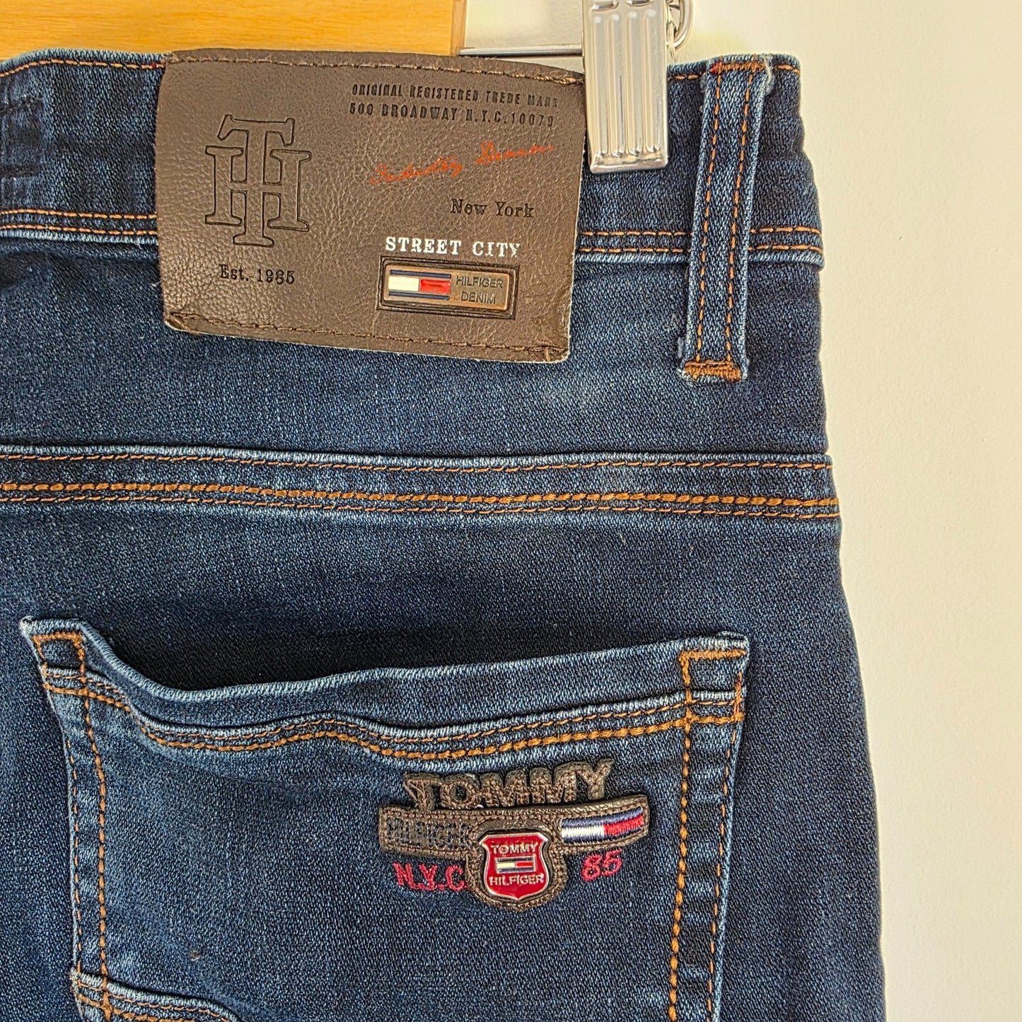Tommy Hilfiger 397 Jeans W30 Blue Slim Fit Stretch Men's Denim