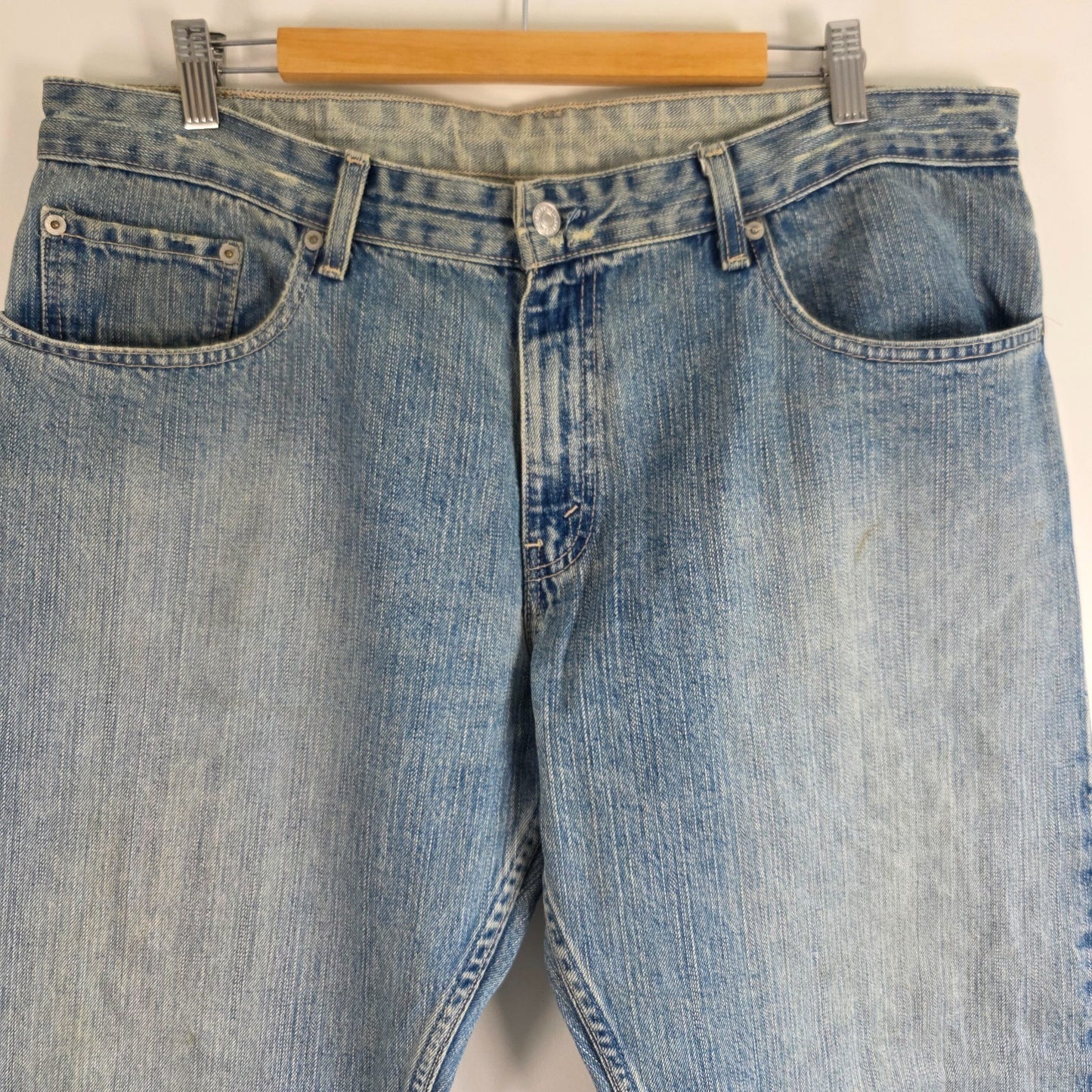 Levi’s 506 Jeans W38 L31 Blue Straight Leg Men’s Denim Distressed