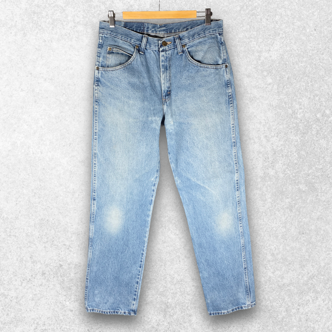 Wrangler Jeans W33 L32 Blue Regular Fit Straight Denim Men's Classic