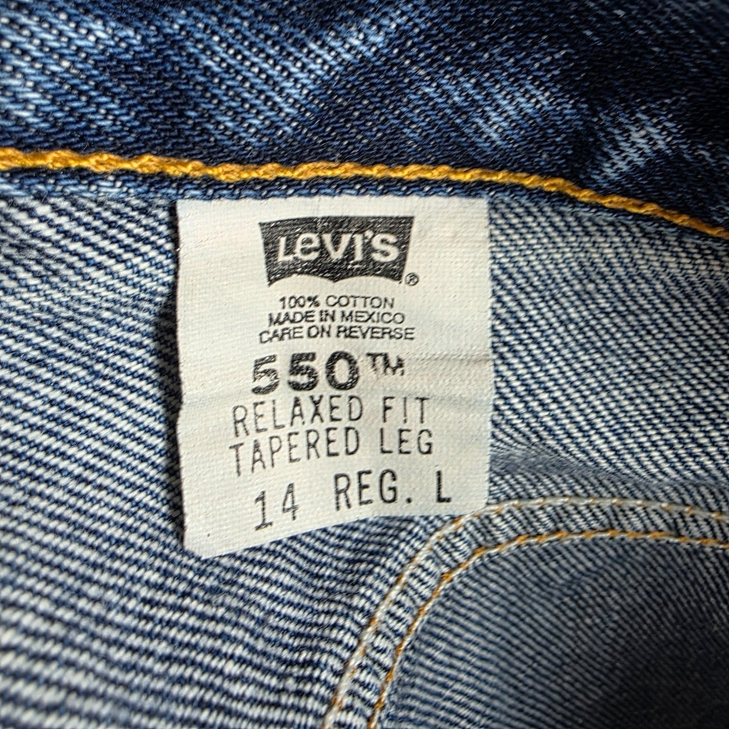 Levi’s 550 Jeans Women’s W31 L32 Blue Relaxed Fit Distressed Vintage Style