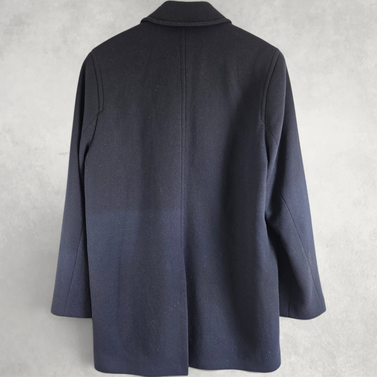 Pierre Cardin Coat Men’s M Wool Blend Blue Overcoat Smart Classic Jacket