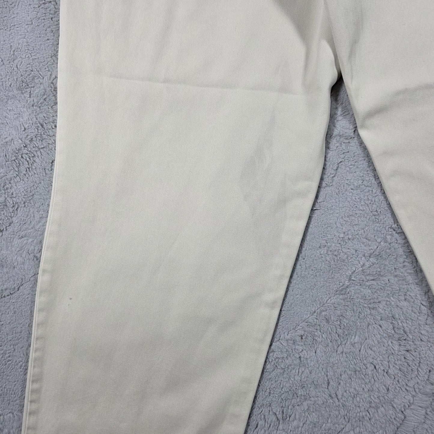 Tommy Hilfiger Beige Pleated Chinos Men’s Straight Fit W36 L32 Vintage Style