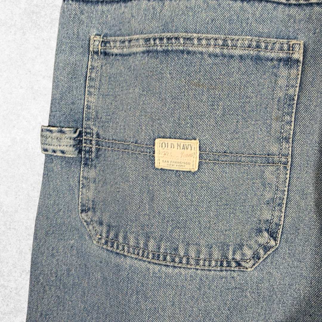 Old Navy Painter Jeans W34 L32 Relaxed Fit Blue Y2K Workwear Men’s