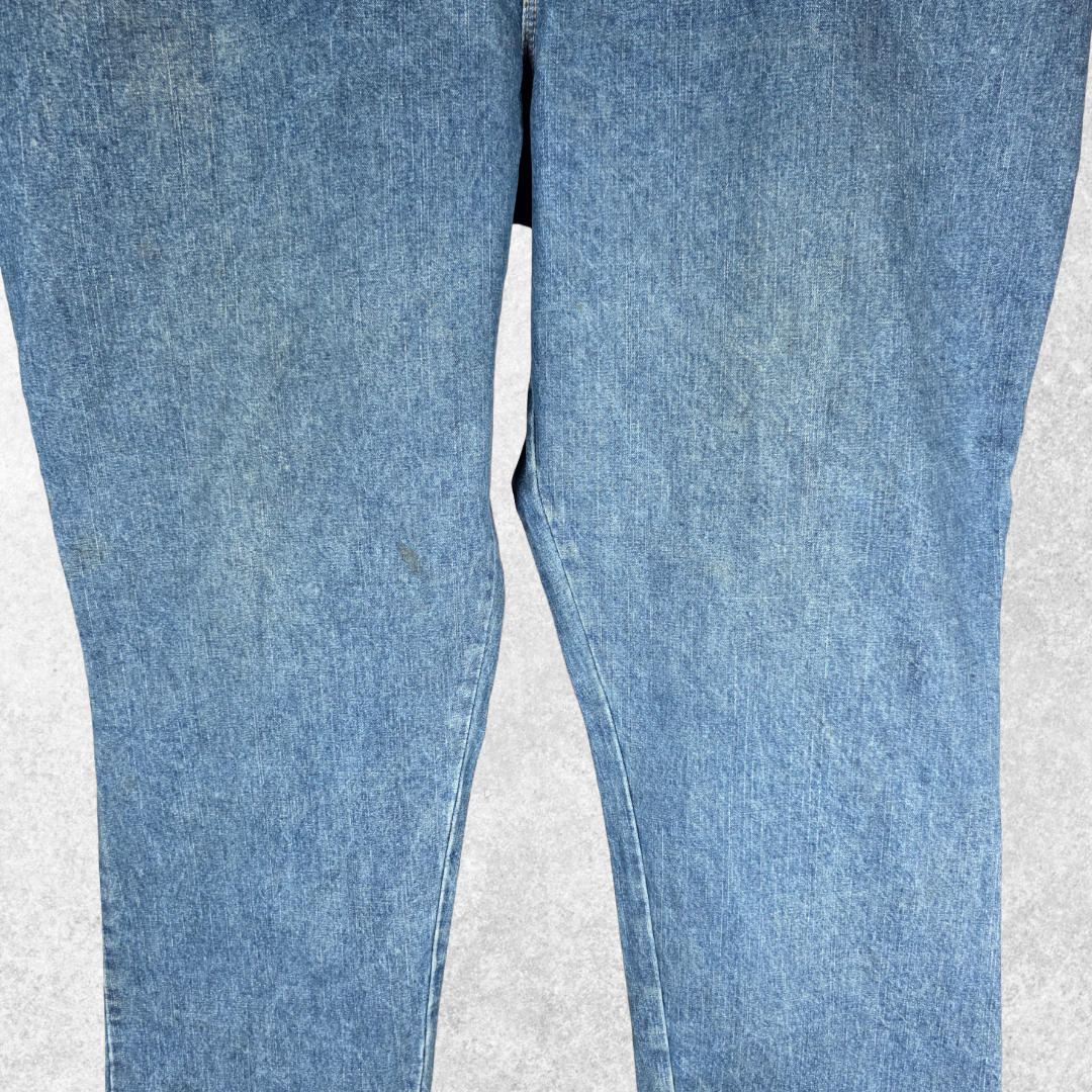 Lee Womens Jeans Blue Relaxed Fit High Rise W44 L31 Denim Plus Size 22W