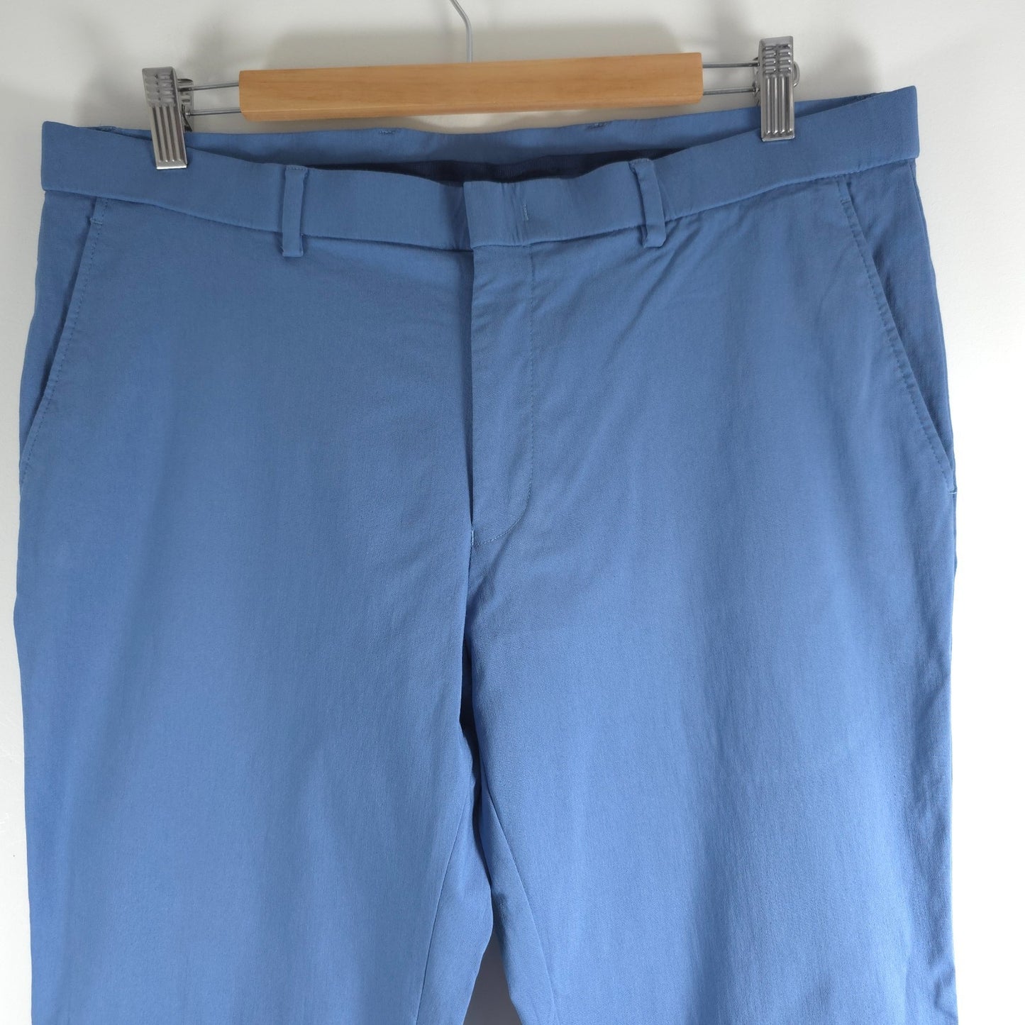 Tommy Hilfiger Men’s Blue Stretch Smart Casual Trousers W35 L29 Preppy