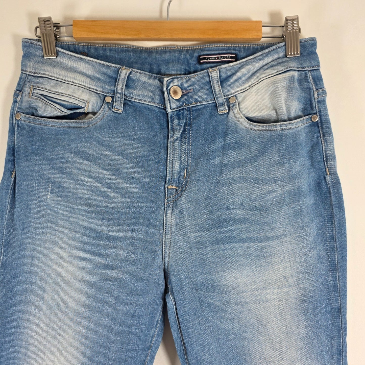 Tommy Hilfiger Queens RW Thirza Jeans W28 L32 (Tag W28 L34) Blue Stretch Women's