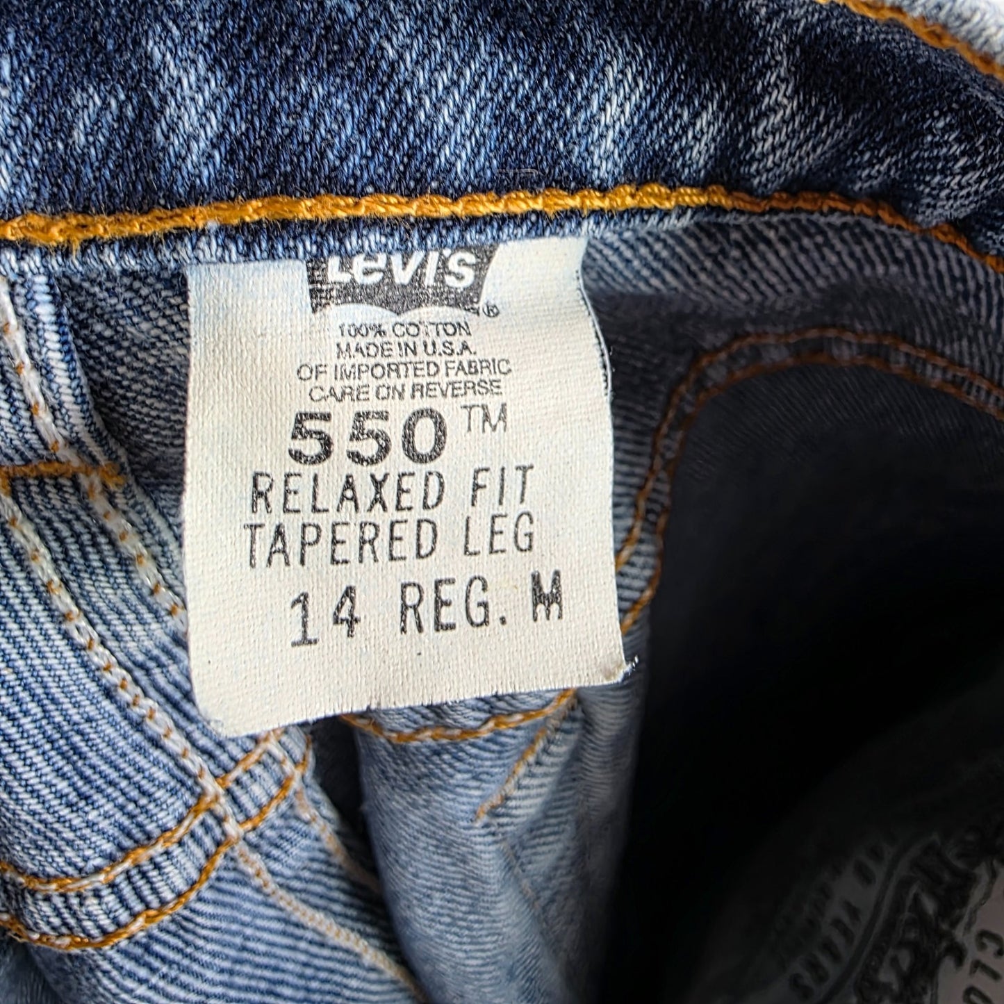 Levi’s 550 Jeans Women’s W32 L30 Blue Relaxed Fit USA Made Vintage Denim