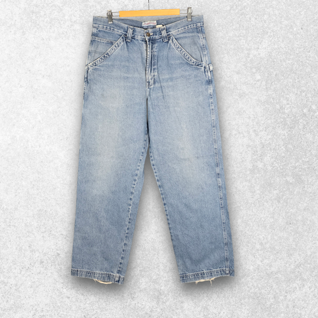 Old Navy Painter Jeans W34 L32 Relaxed Fit Blue Y2K Workwear Men’s