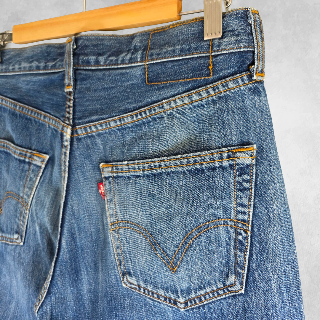 Levi’s 501 Jeans W31 L31 Blue Distressed Vintage Grunge Y2K Straight Leg Men’s