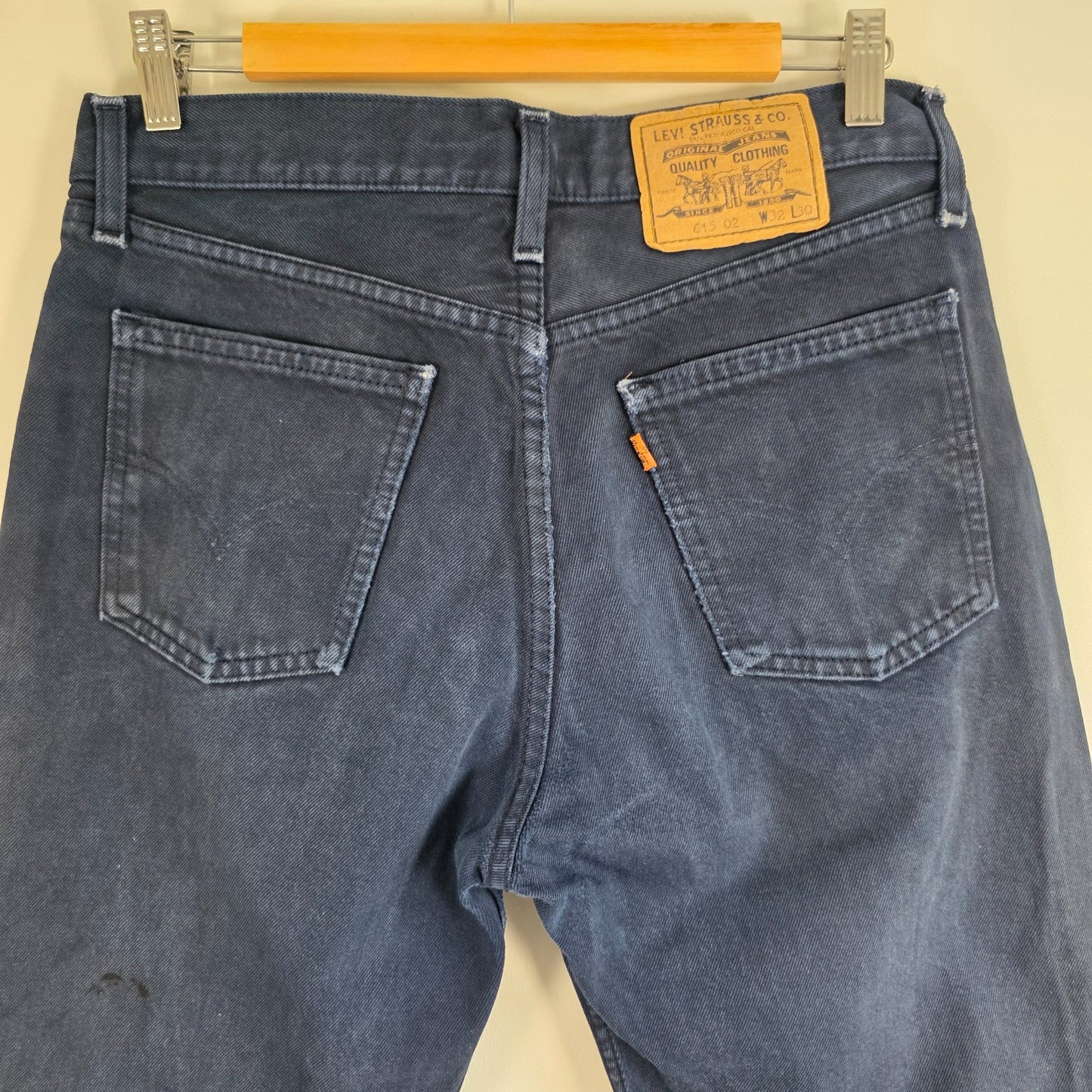 Vintage Levi’s 615 Jeans W31 L30 Blue Orange Tab 00s Men’s Denim