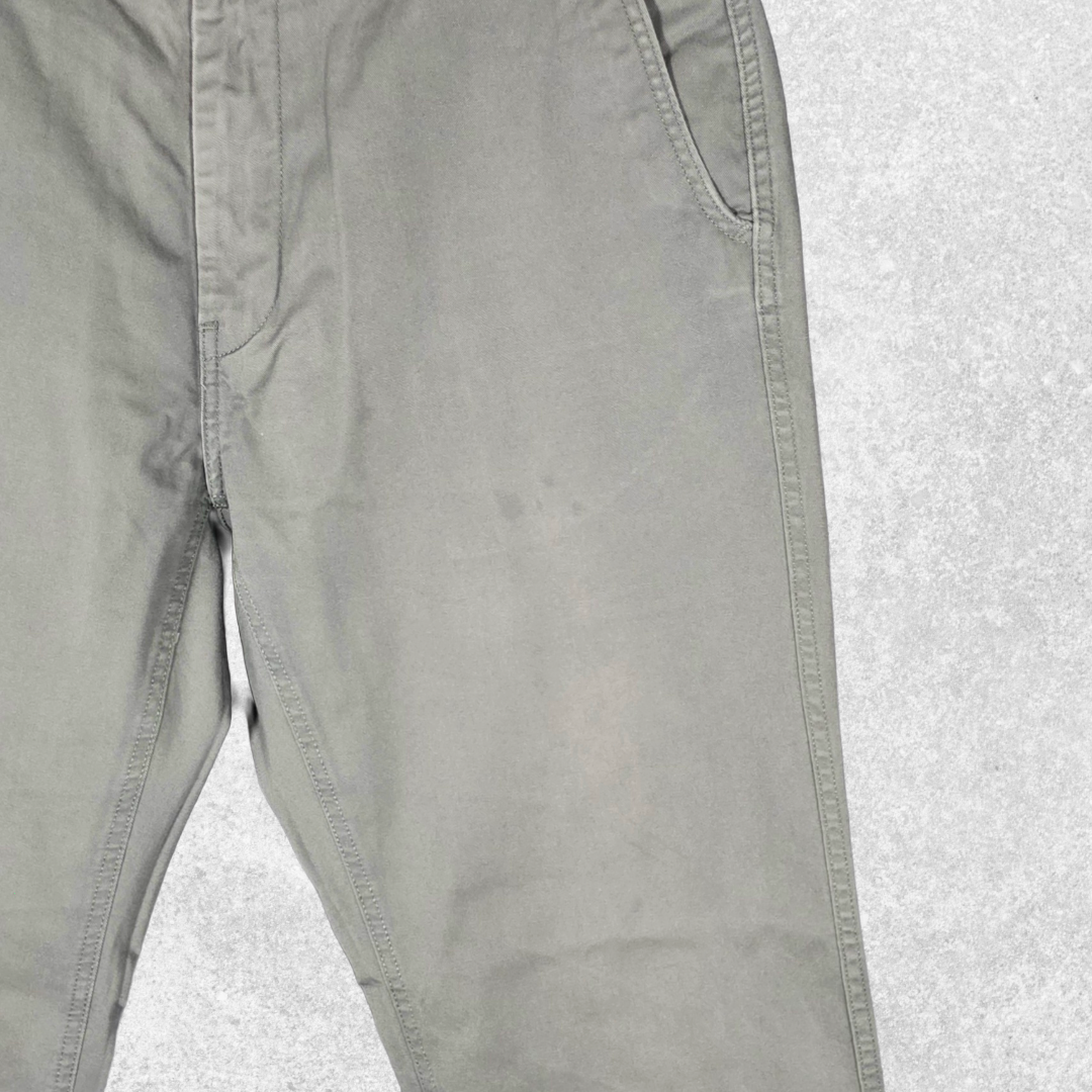 Levi’s Straight Fit Chino Trousers W36 L34 Grey Stretch Cotton Men’s