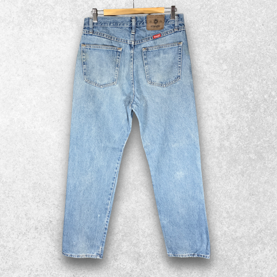Wrangler Jeans W33 L32 Blue Regular Fit Straight Denim Men's Classic
