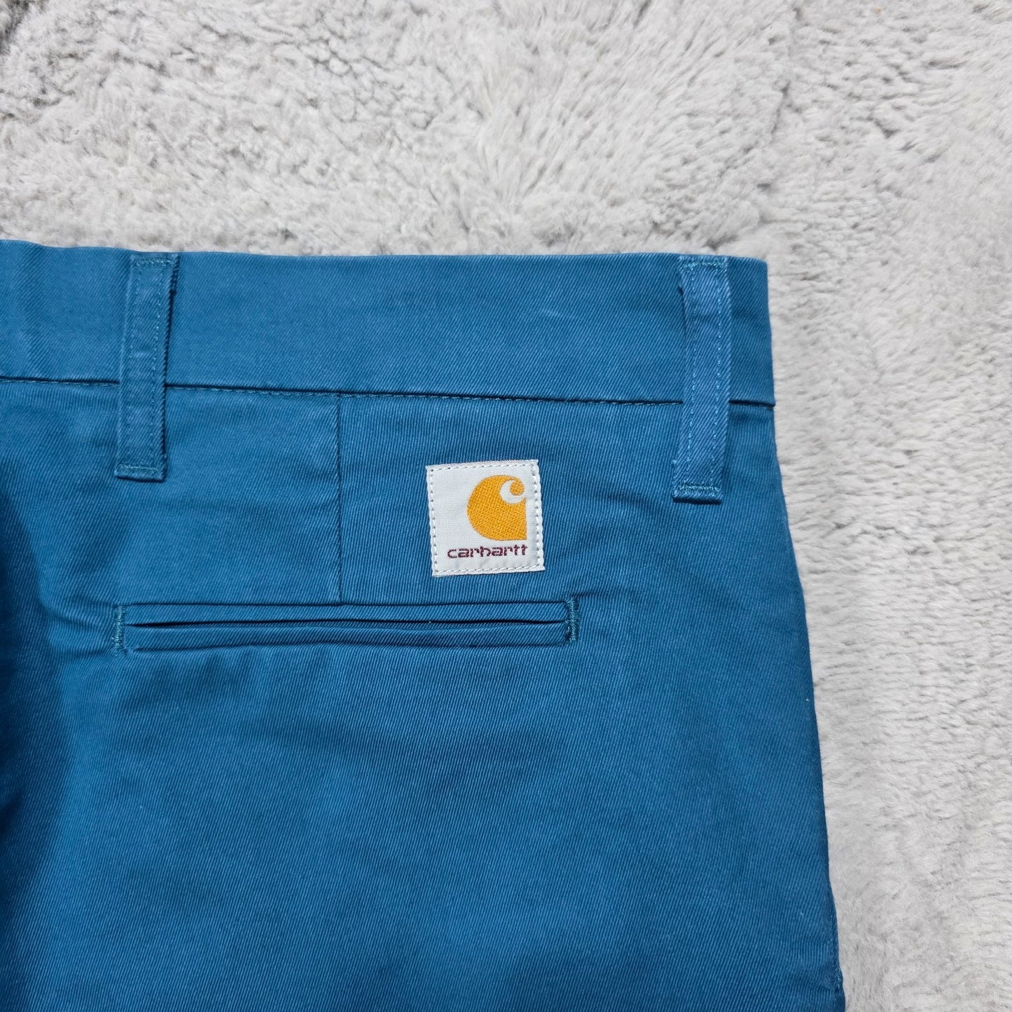 Carhartt WIP Sid Pant Blue Straight Fit Trousers Men’s W34 L32