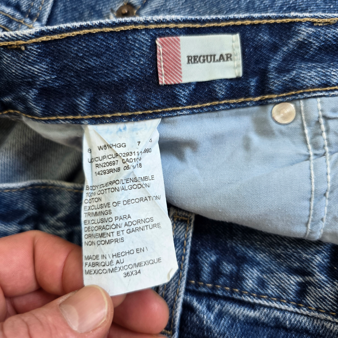 Dickies Carpenter Jeans W36 L34 Blue Workwear Skater Denim Straight Leg Men’s