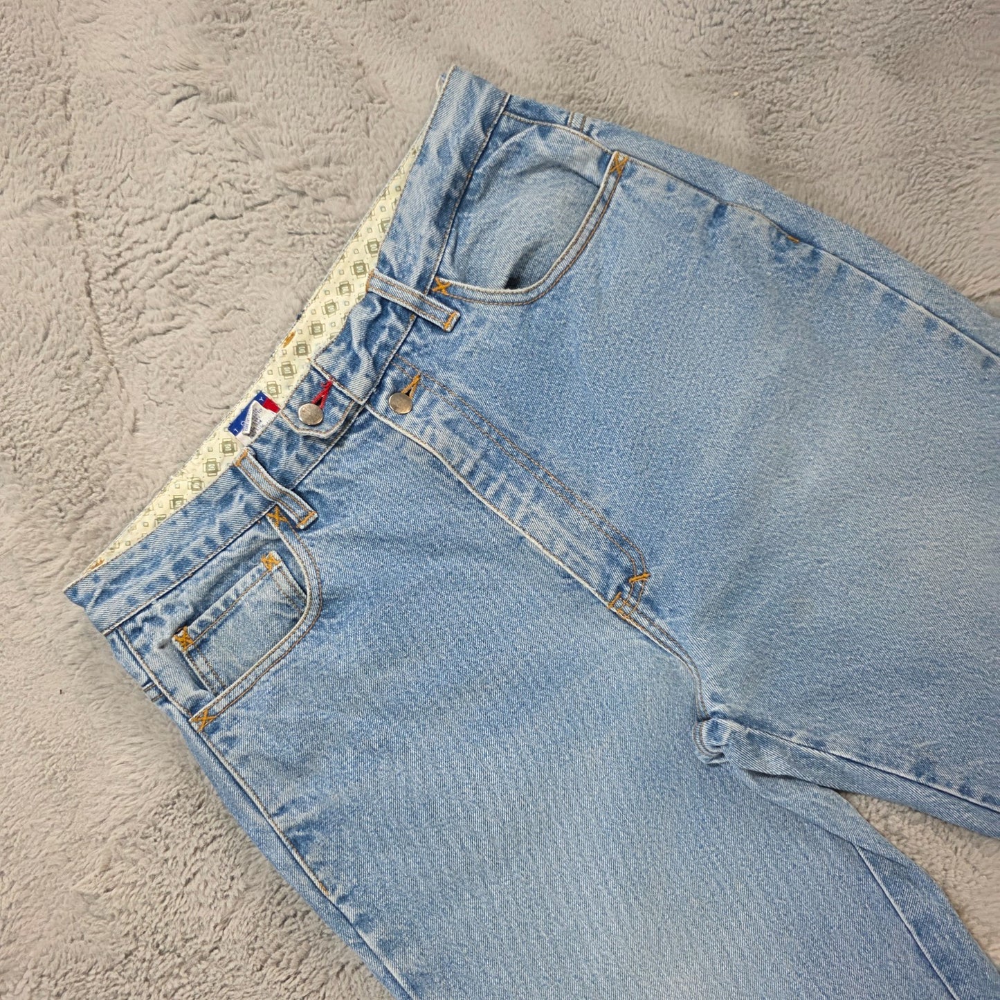 Tommy Hilfiger Vintage Y2K Blue Denim Jeans W32 L34 Made in Macau 100% Cotton