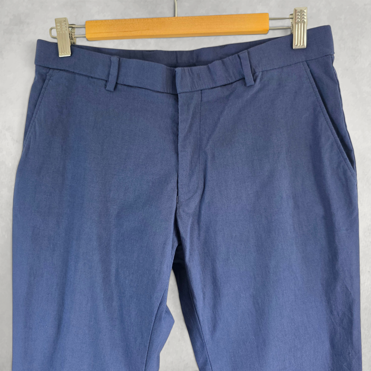 Tommy Hilfiger Men’s Slim Dress Trousers Blue Stretch Smart Formal W30 L29