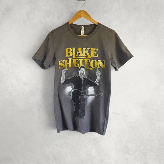 Blake Shelton 2017 Tour Graphic T Shirt Grey Small Country Music Tee