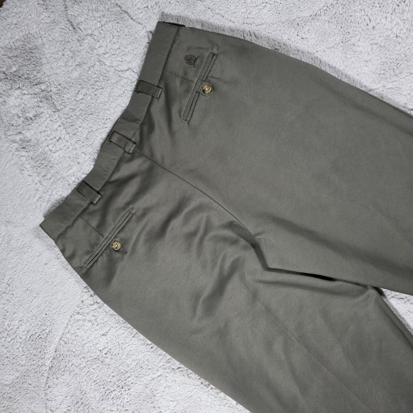 Tommy Hilfiger Pleated Smart Trousers W34 L33 – Grey Straight Fit