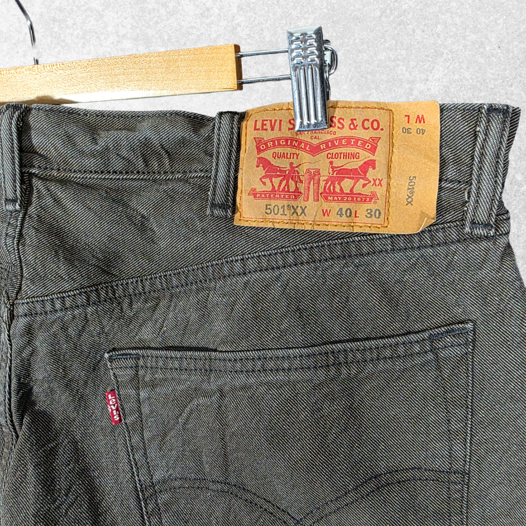 Levi’s 501 XX Jeans W39 L29 (W40 L30 Tag) Brown Khaki Straight Button Fly Men’s
