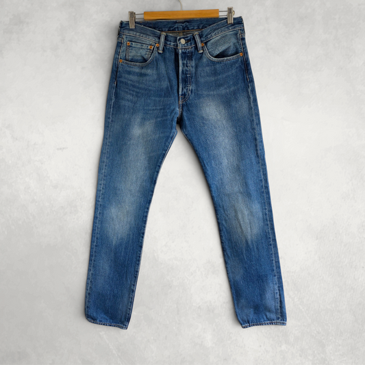 Levi’s 501 Jeans W31 L34 Blue Straight Leg Button Fly Classic Denim