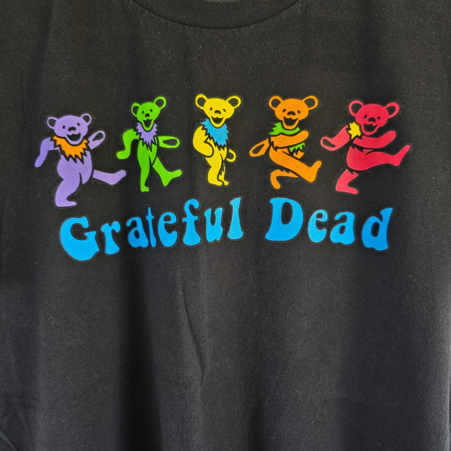 Grateful Dead Dancing Bears Graphic T Shirt Black Medium Band Tee