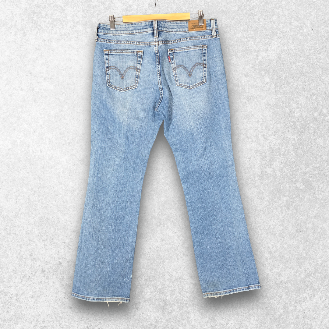 Levi’s 545 Low Bootcut Jeans W33 L32 Blue Stretch Women’s 12M Y2K