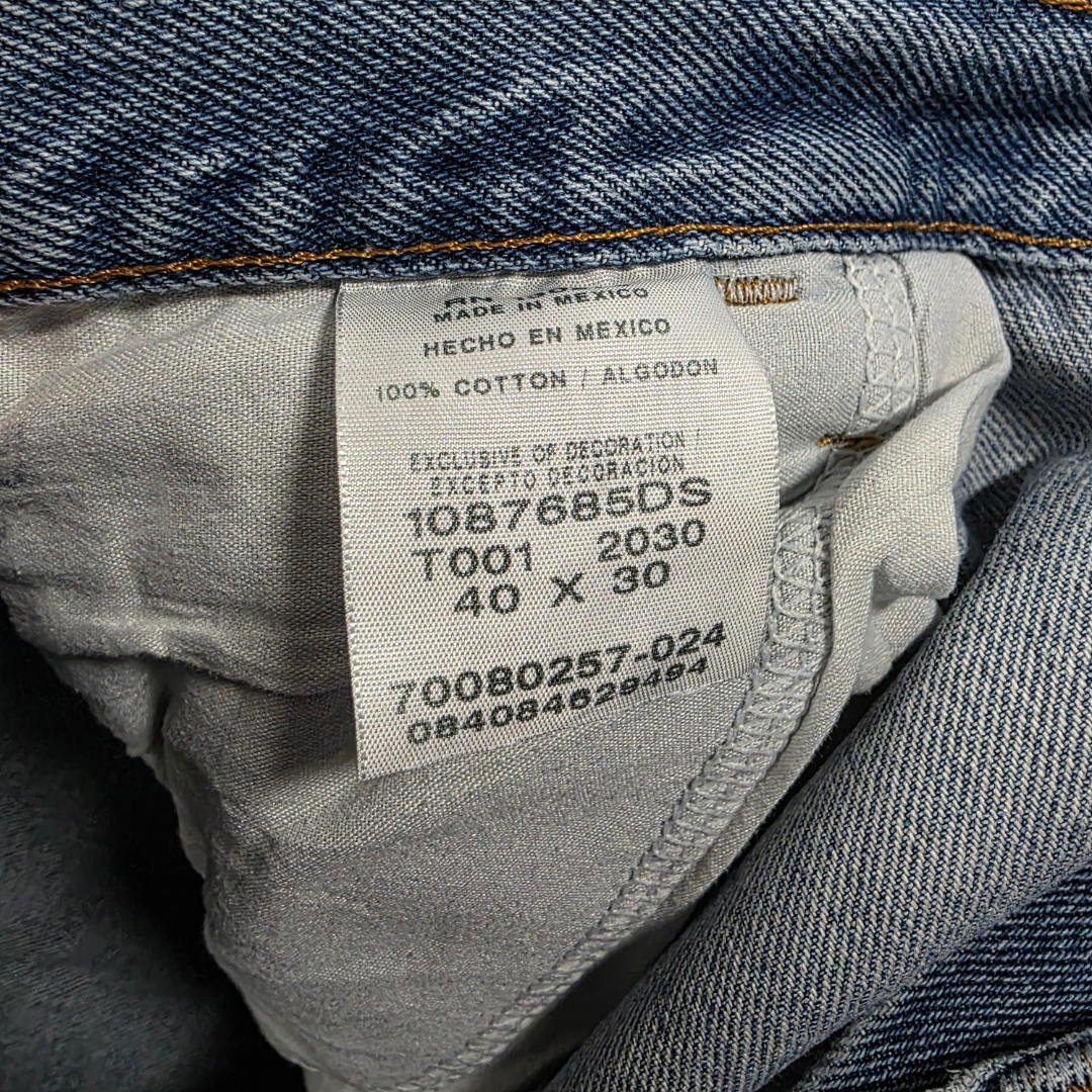 Rustler Carpenter Jeans W40 L30 Relaxed Fit Blue Y2K Workwear Men’s