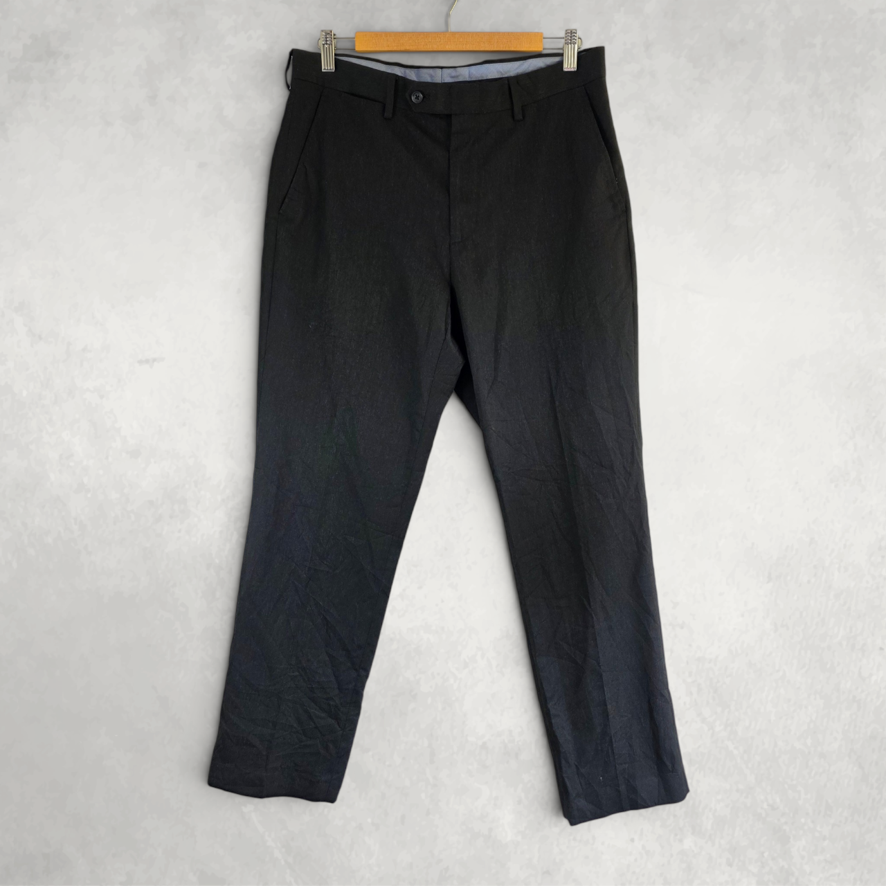 Tommy Hilfiger Men’s Dress Trousers Black W34 L30 Tailored Smart Office Formal