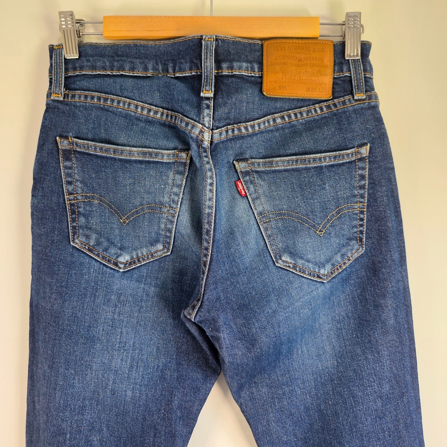 Levi’s 511 Slim Jeans Mens W29 L32 Blue Stretch Denim Slim Fit