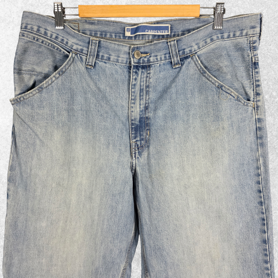 Gap Carpenter Jeans W36 L33 (W36 L34 Tag) Relaxed Fit Blue Men’s