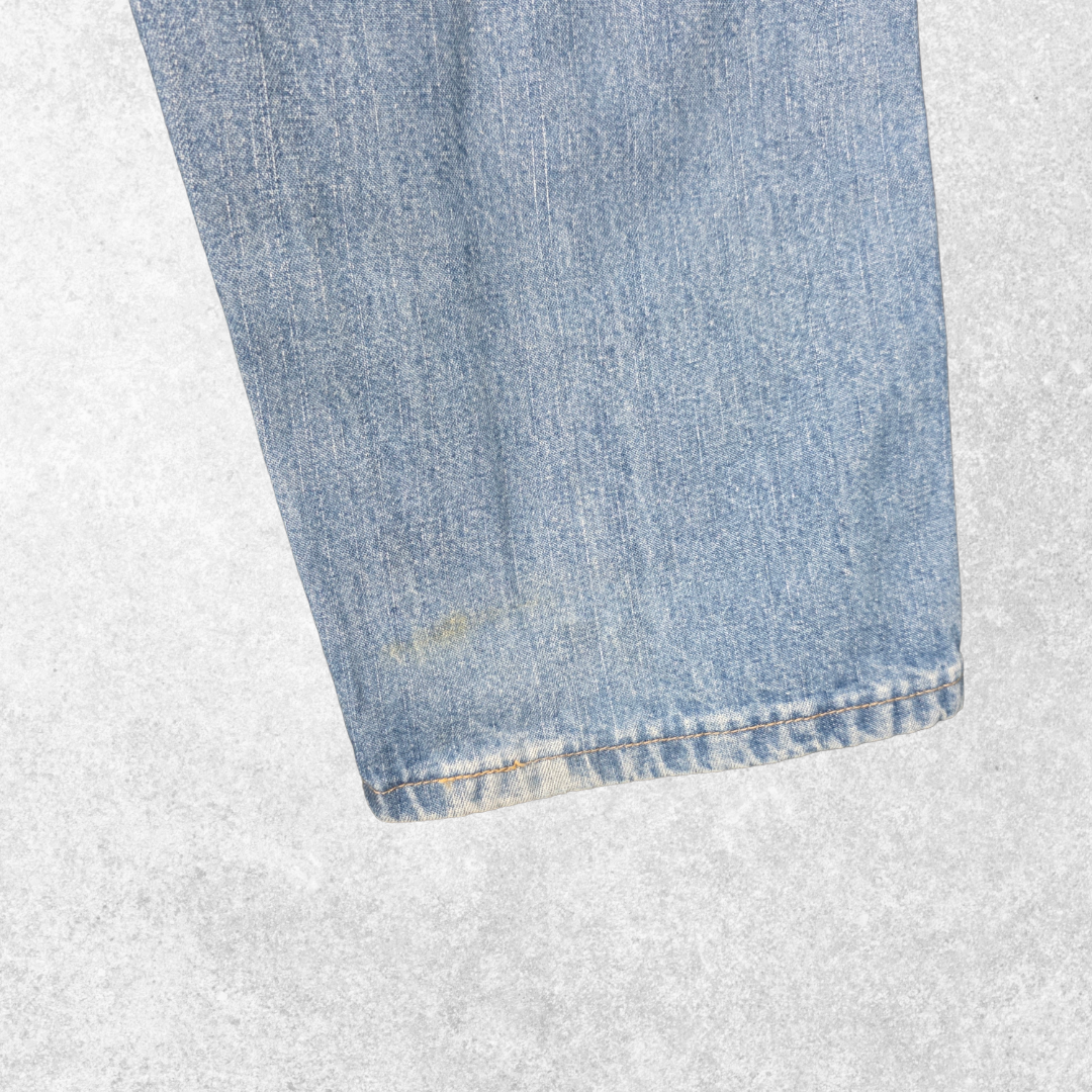 Wrangler Rugged Wear Carpenter Jeans W39 L30 (Tag 42x30) Relaxed Blue Vintage