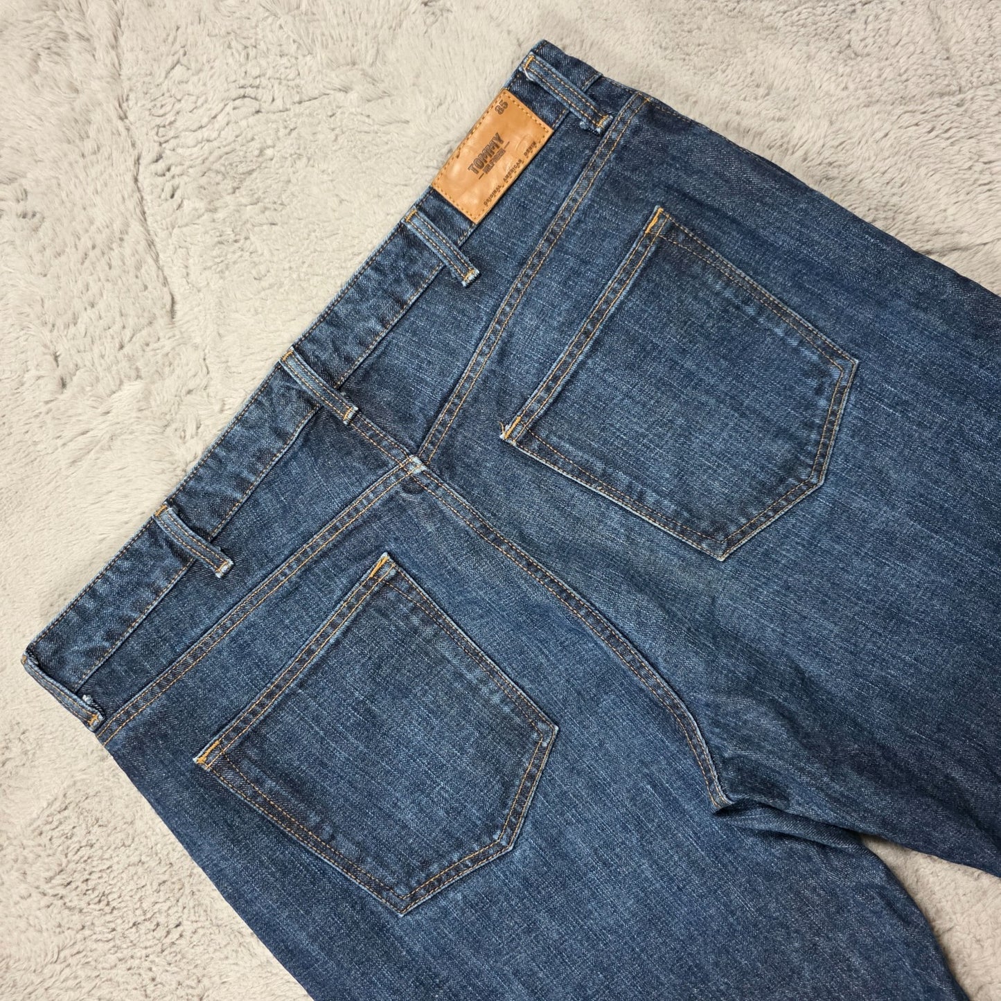 Tommy Hilfiger Classic Straight Leg Blue Jeans Men’s W38 L30 Mexico 100% Cotton