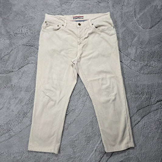 Tommy Hilfiger Beige Straight Fit Jeans Men’s W36 L27 (Adjusted Length)