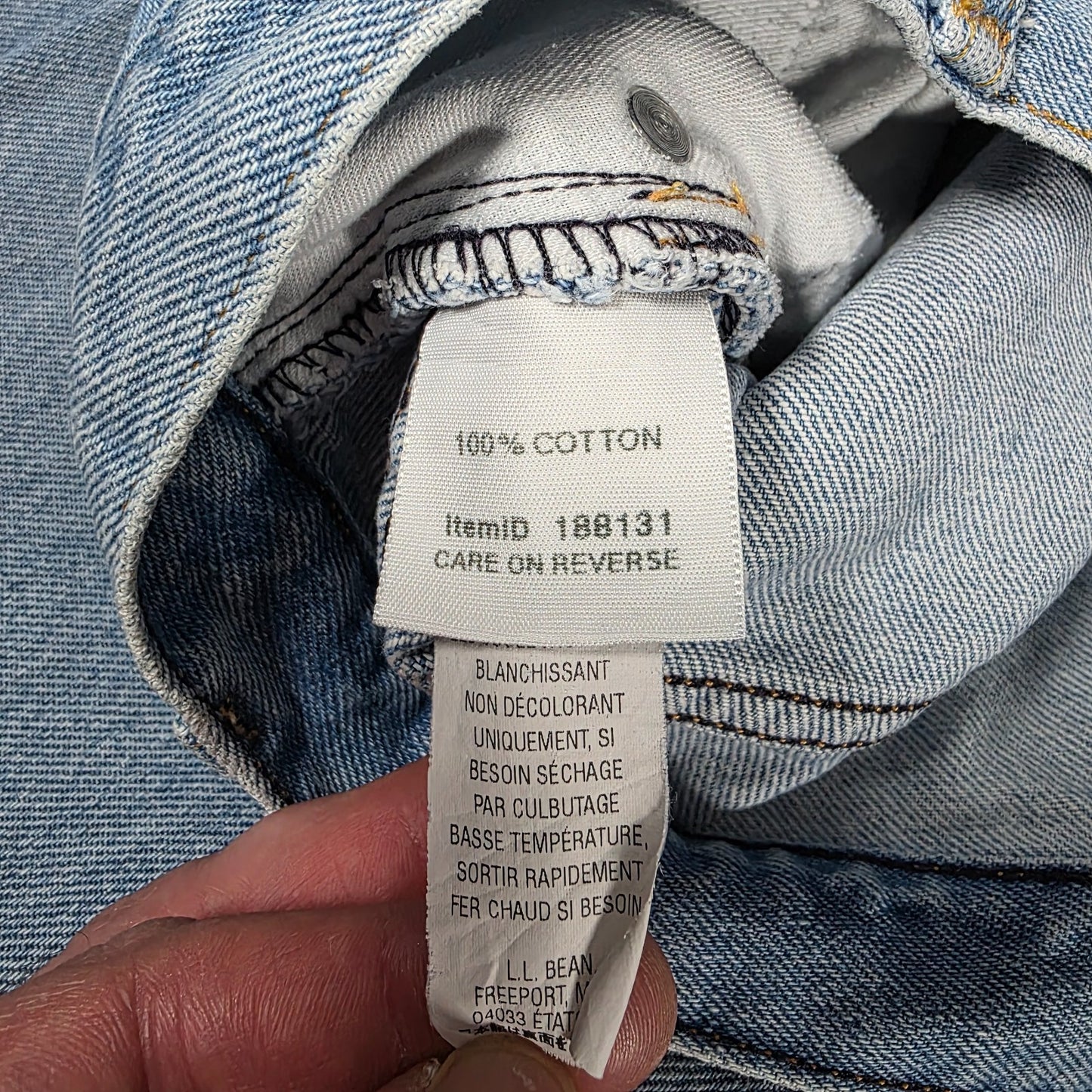L.L.Bean Women’s Relaxed Fit Jeans Blue W36 L29 100% Cotton