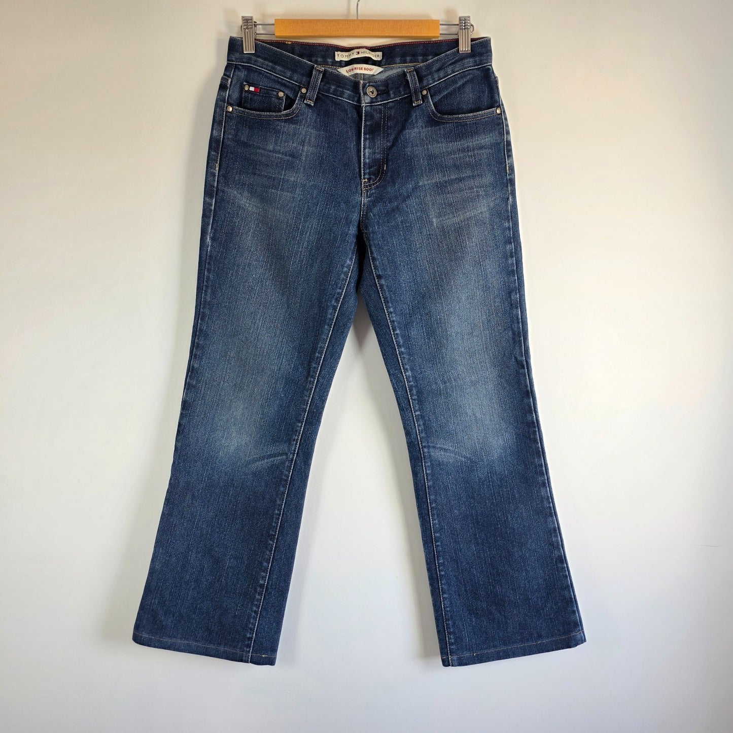 Tommy Hilfiger Low Rise Bootcut Jeans Women’s W30 L29 Blue Stretch Denim