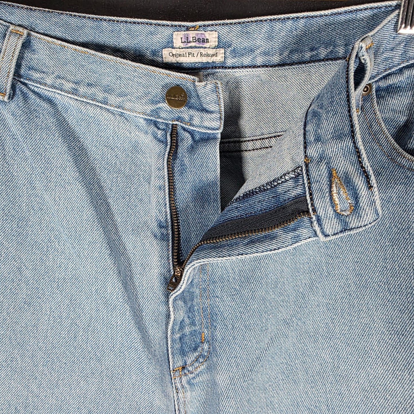L.L.Bean Women’s Relaxed Fit Jeans Blue W36 L29 100% Cotton