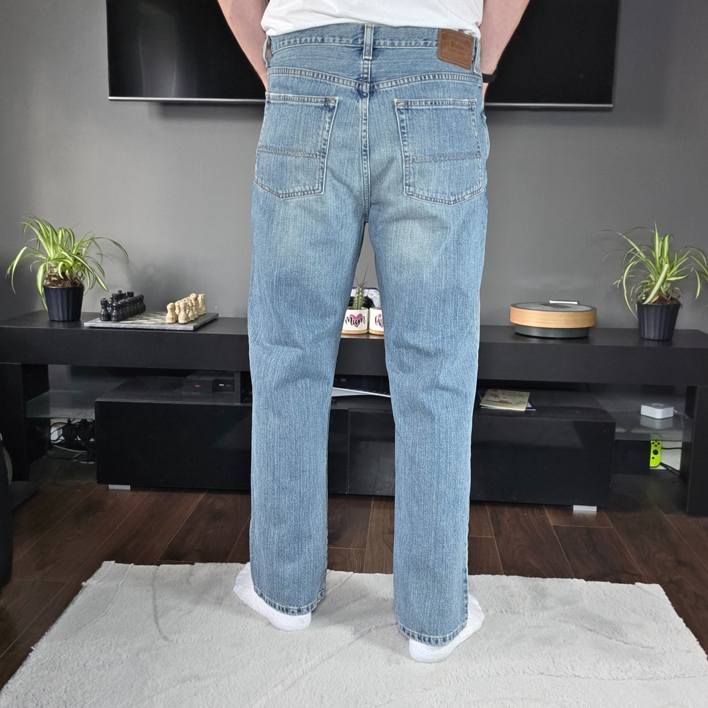 Vintage Y2K Polo Ralph Lauren Classic Straight Jeans W36 L30 Blue