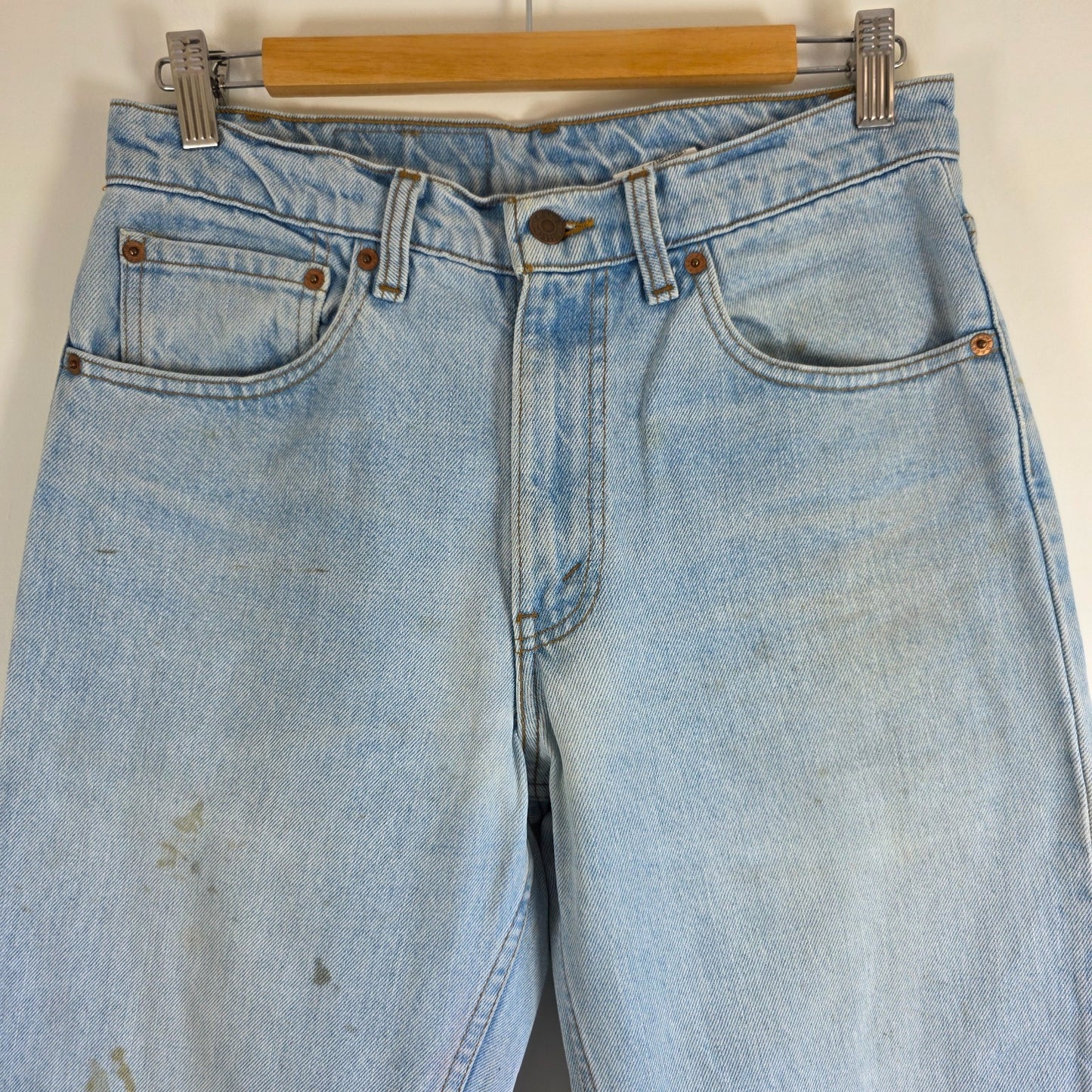 Vintage Levi’s 550 Jeans W30 L29.5 Blue Relaxed Tapered Mens 90s Made in Canada