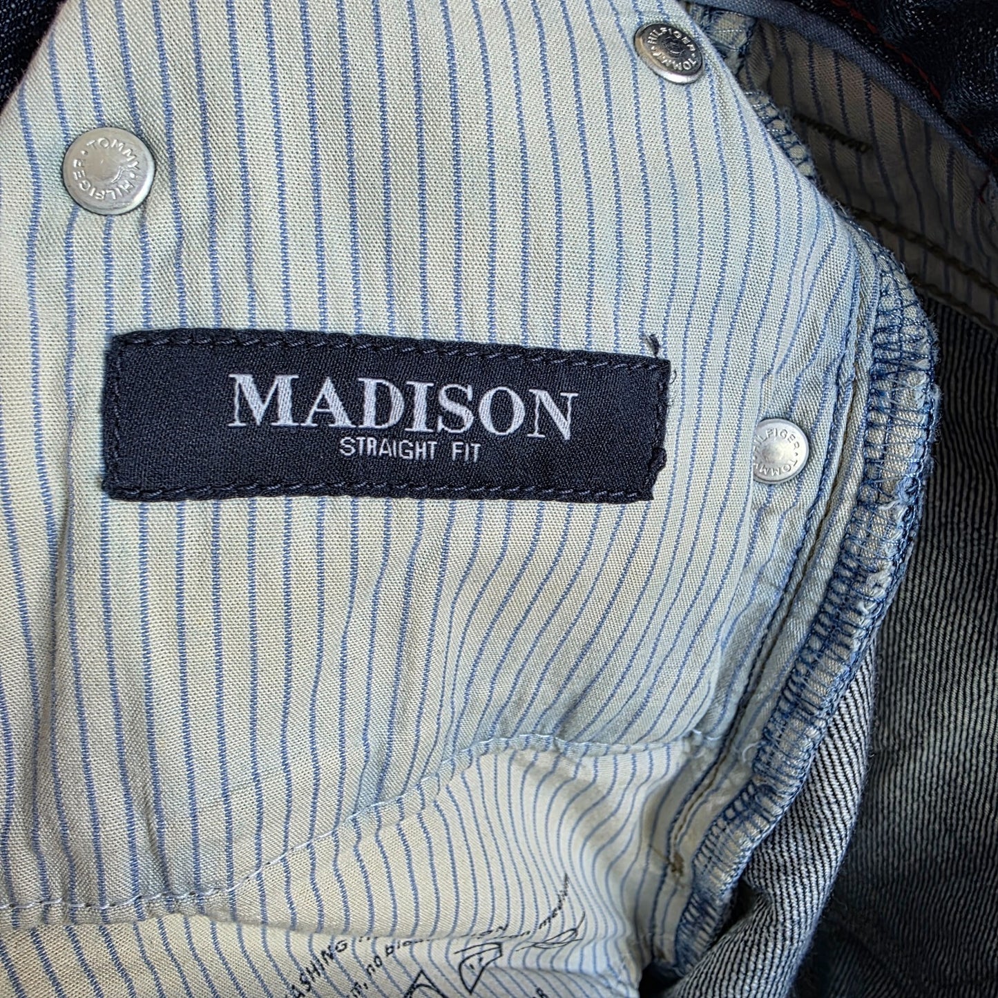 Tommy Hilfiger Madison Jeans Men's W31 L30 Blue Straight Fit Denim