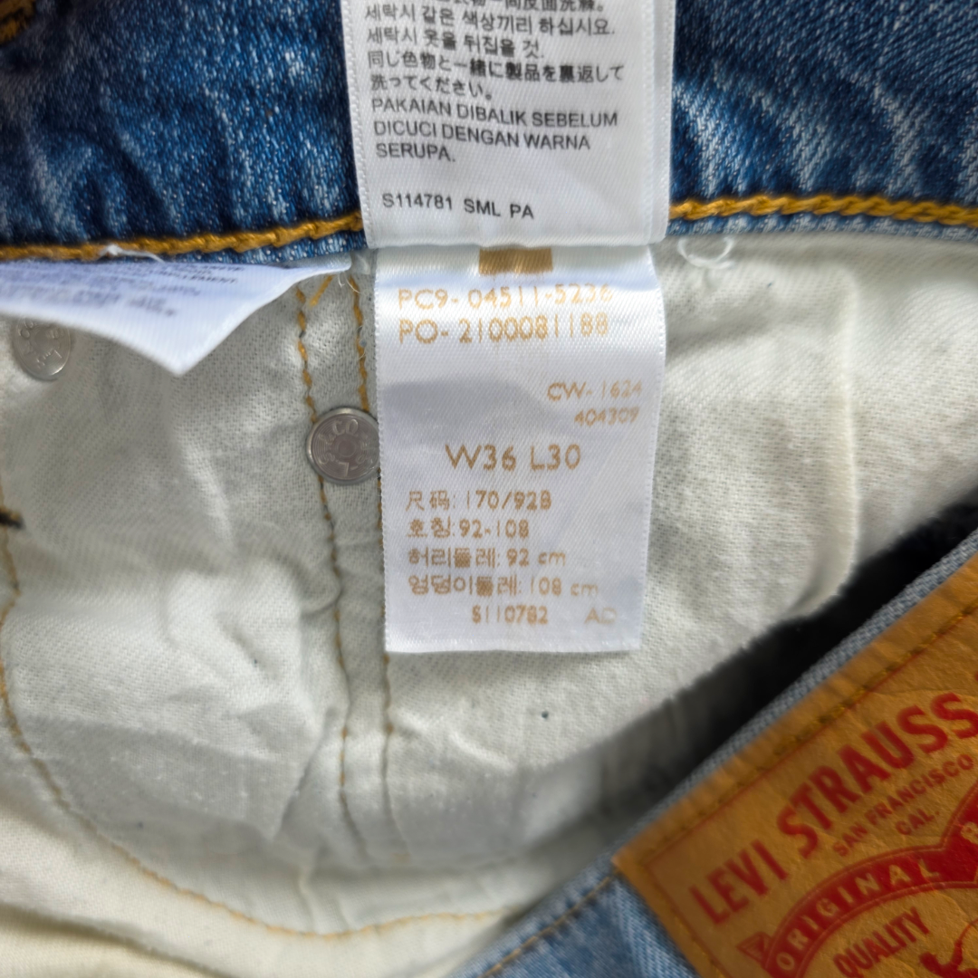 Levi’s 511 Slim Jeans W36 L30 Blue Stretch Denim Casual Streetwear Men’s